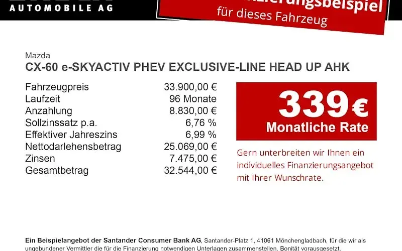 Gebraucht Mazda CX-60 Exclusive 327 PS (240 kW) 2022 Grau SUV