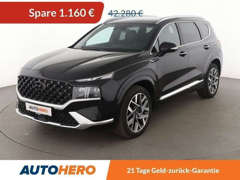 Schwarz Gebraucht 2022 Hyundai Santa Fe Signature SUV | 41.120 € (Fairer Preis) - Bild 1/3