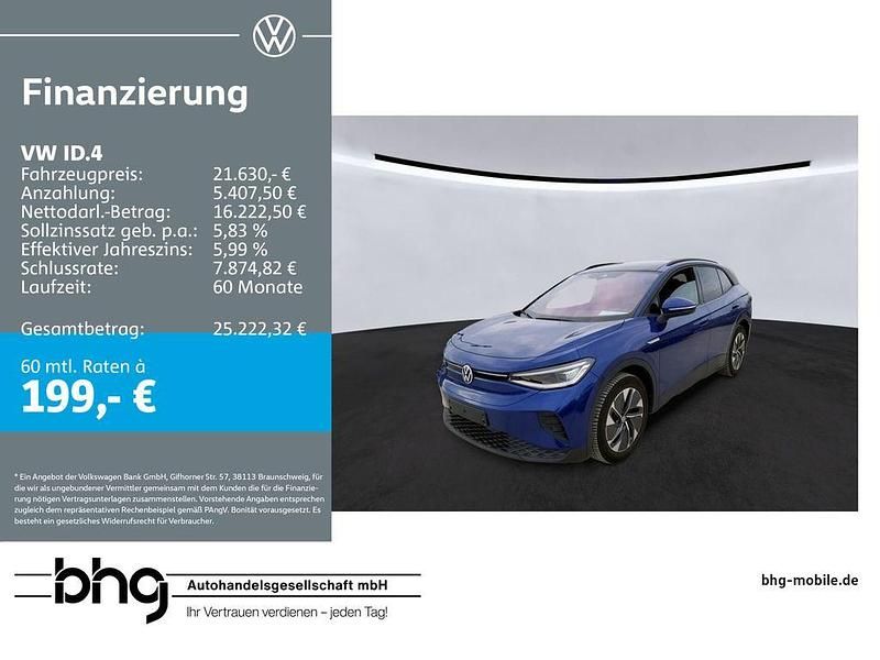 Gebraucht VW ID.4 Pure 108 kW (148 PS) 2022 Blau SUV
