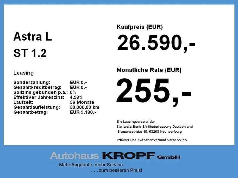Gebraucht Opel Astra 131 PS (96 kW) 2025 Schwarz Kombi