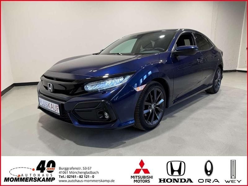 Blau Gebraucht 2021 Honda Civic Elegance Limousine | 15.980 € (Fairer Preis) - Bild 1/4