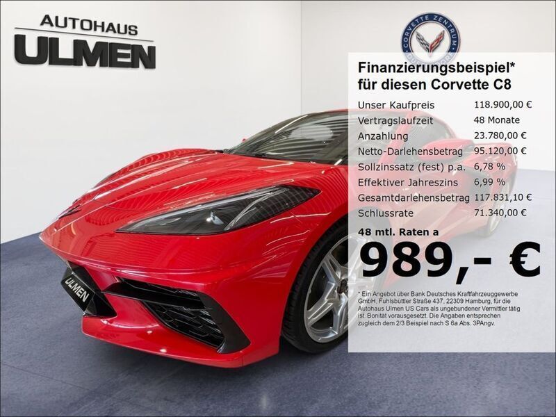 Rot Neu 2025 Corvette Stingray Cabrio | 118.900 € (Fairer Preis) - Bild 1/4