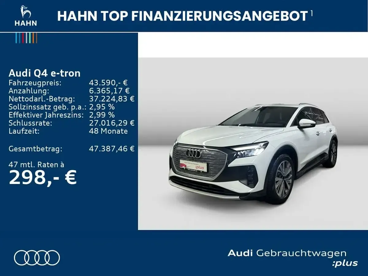 Gebraucht Audi Q4 e-tron Ambiente 210 kW (286 PS) 2025 Gletscherweiß metallic SUV