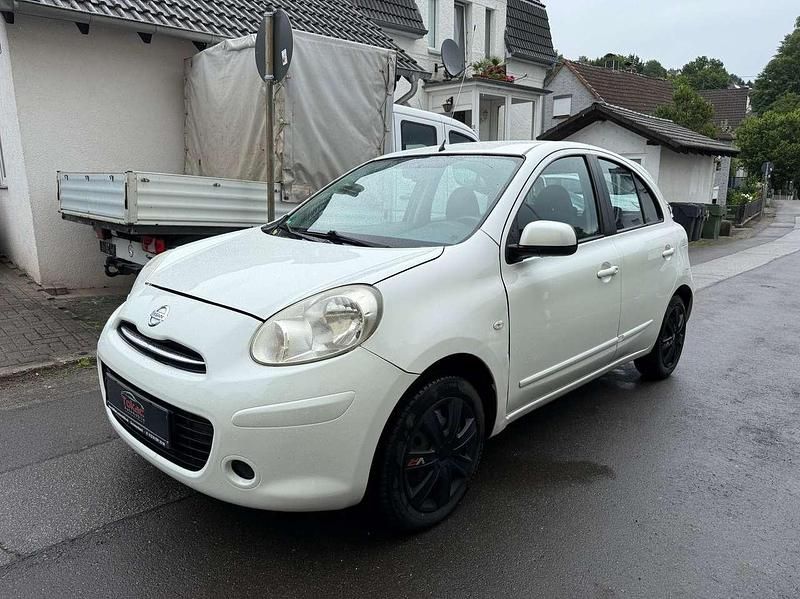 Weiß Gebraucht 2012 Nissan Micra Visia Kleinwagen | 4.990 € (Etwas zu teuer) - Bild 1/4
