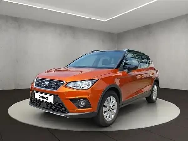 Eclipse orange metallic/midnight schwarz metallic Gebraucht 2020 Seat Arona XCELLENCE SUV | 12.950 € (Fairer Preis) - Bild 1/4