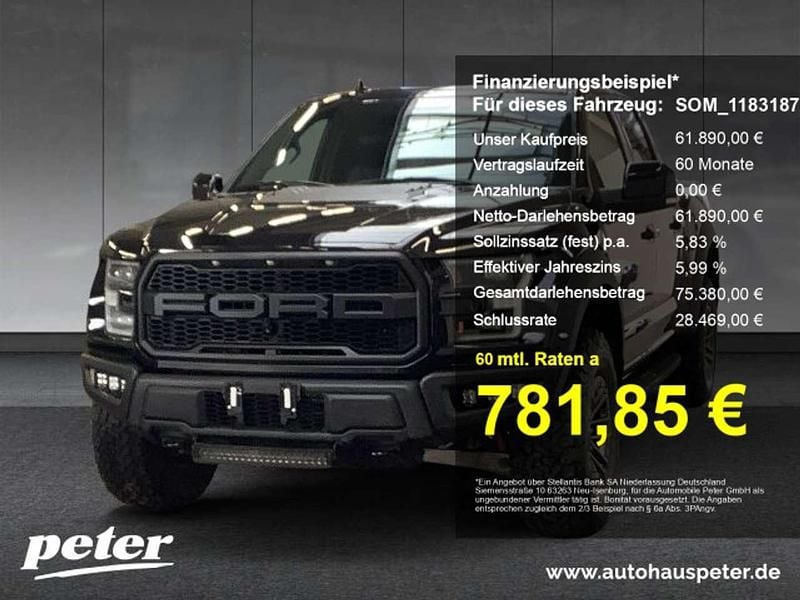 Agate black Gebraucht 2020 Ford F-150 Raptor Abholung | 61.890 € (Superpreis) - Bild 1/4