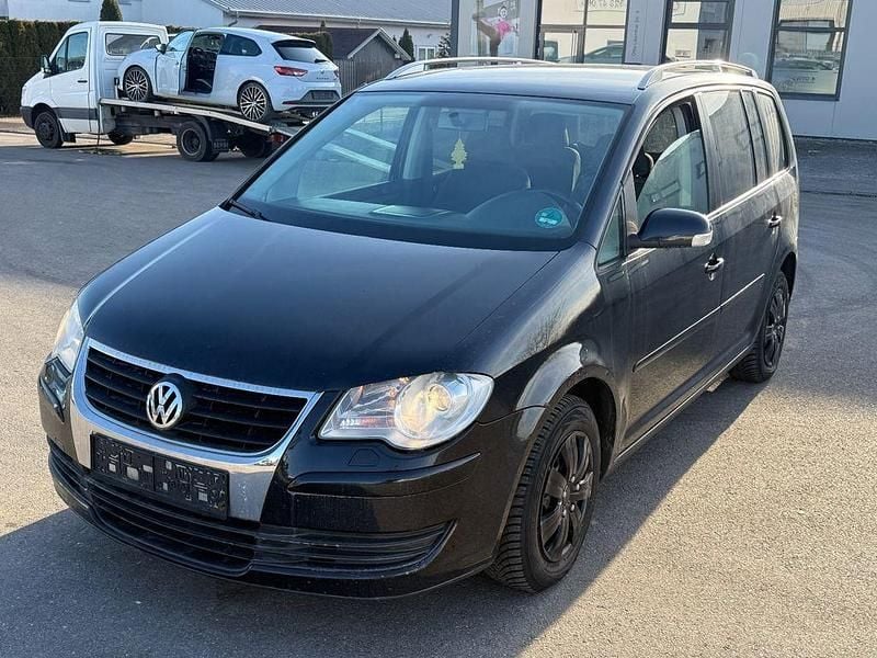 Gebraucht VW Touran Trendline 140 PS (102 kW) 2008 Schwarz Van / Kleinbus