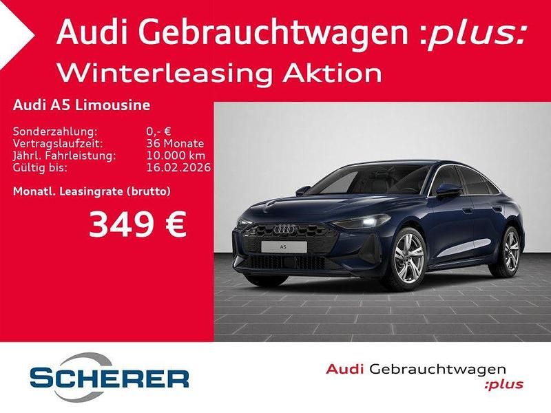 Firmamentblau metallic (metallic) Gebraucht 2025 Audi A5 Ambiente Limousine | 43.280 € - Bild 1/4