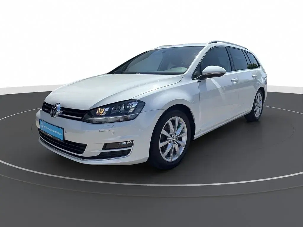 Gebraucht VW Golf VII Highline 122 PS (89 kW) 2014 Weiß Kombi