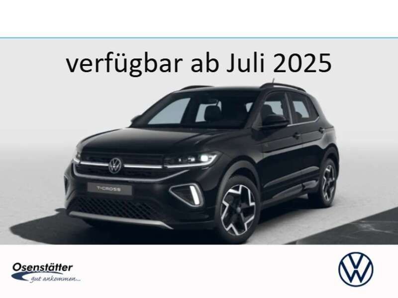 Schwarz Gebraucht 2025 VW T-Cross R-line SUV | 28.480 € (Fairer Preis) - Bild 1/4