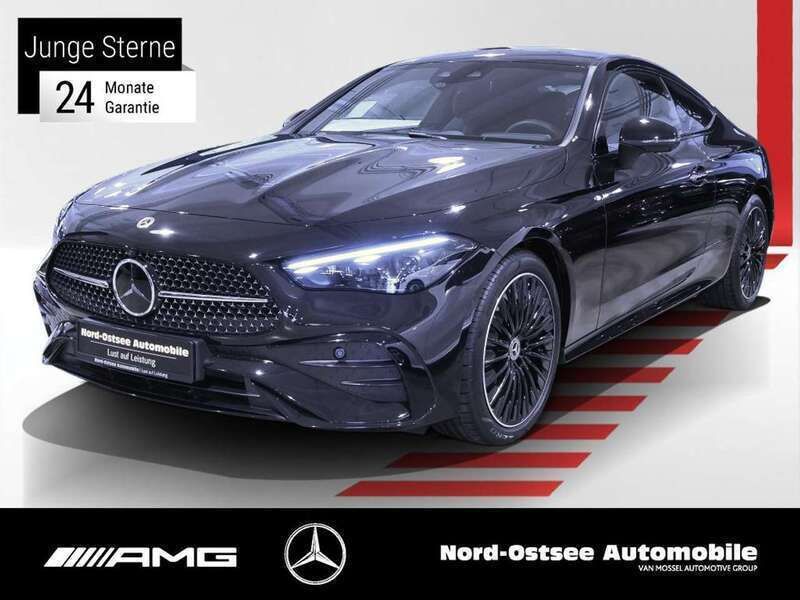 Metalliclack obsidianschwarz Gebraucht 2024 Mercedes CLE300 Premium Coupé | 56.890 € (Guter Preis) - Bild 1/2