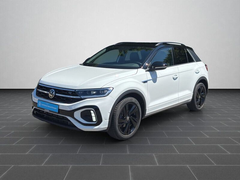 Pure white schwarz Gebraucht 2024 VW T-Roc R-line SUV | 31.990 € (Fairer Preis) - Bild 1/4