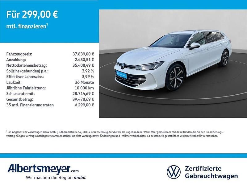 Weiß Gebraucht 2024 VW Passat Business Kombi | 37.839 € (Superpreis) - Bild 1/4