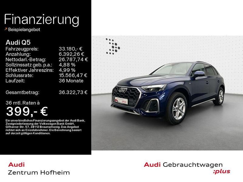 Gebraucht Audi Q5 S-Line 367 PS (269 kW) 2022 Navarrablau metallic SUV