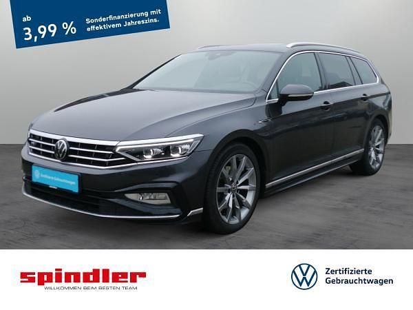 Grau (mangangrau metallic) Gebraucht 2022 VW Passat R-line Kombi | 30.861 € (Teuer) - Bild 1/3