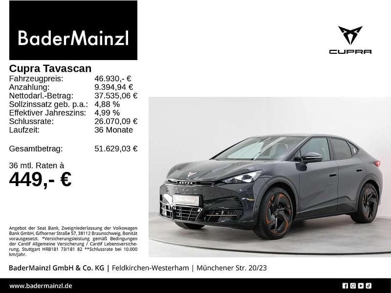 Grau Gebraucht 2025 Cupra Tavascan VZ SUV | 46.930 € (Fairer Preis) - Bild 1/3