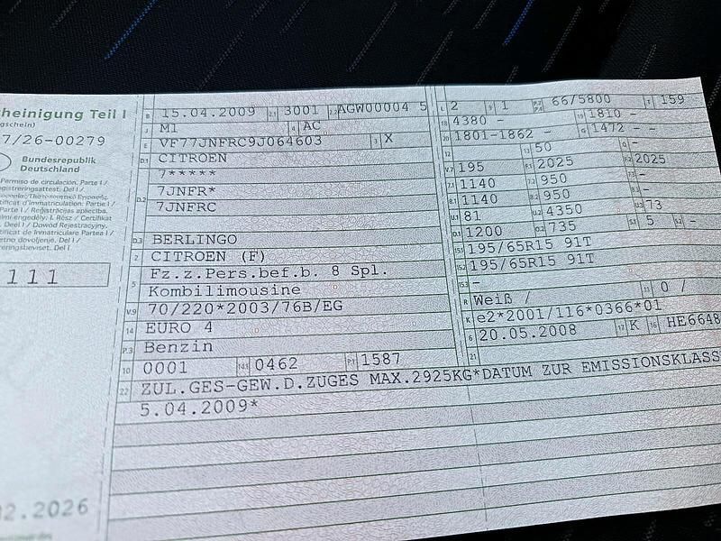 Gebraucht Citroën Berlingo 90 PS (66 kW) 2009 Weiß Van / Kleinbus