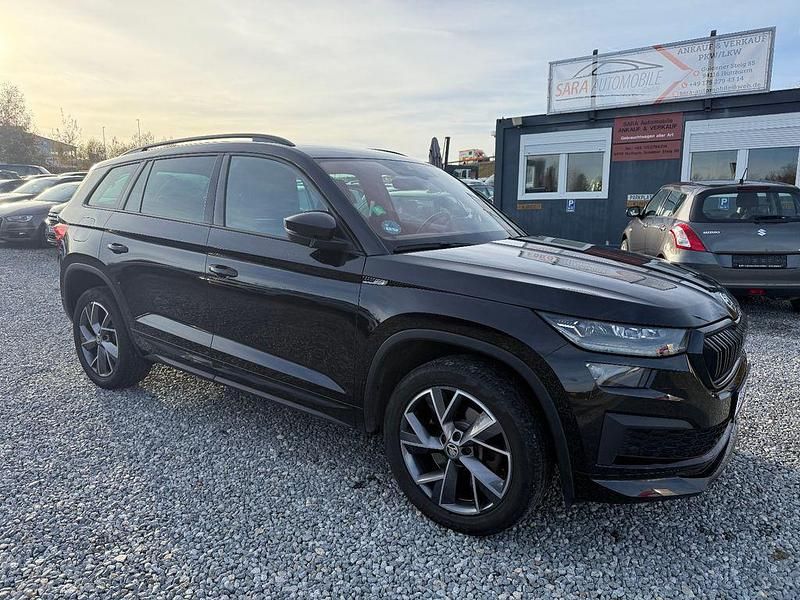Schwarz Gebraucht 2021 Skoda Kodiaq SportLine SUV | 28.290 € (Fairer Preis) - Bild 1/4