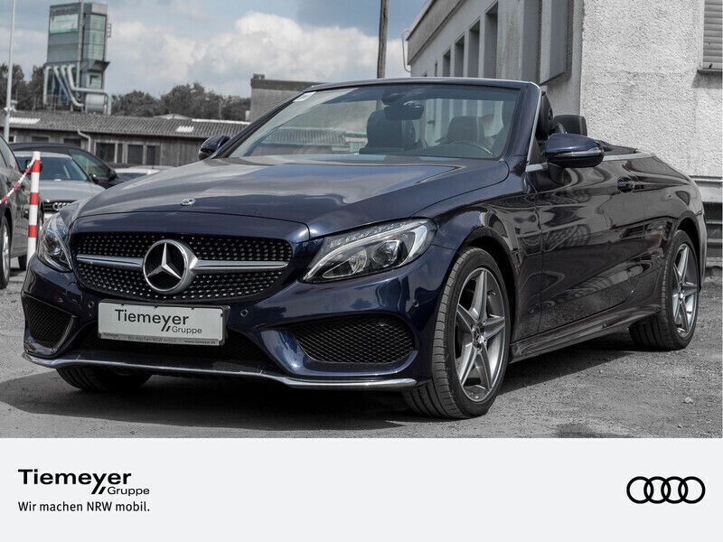 Blau Gebraucht 2019 Mercedes C200 AMG line Cabrio | 28.440 € (Guter Preis) - Bild 1/4
