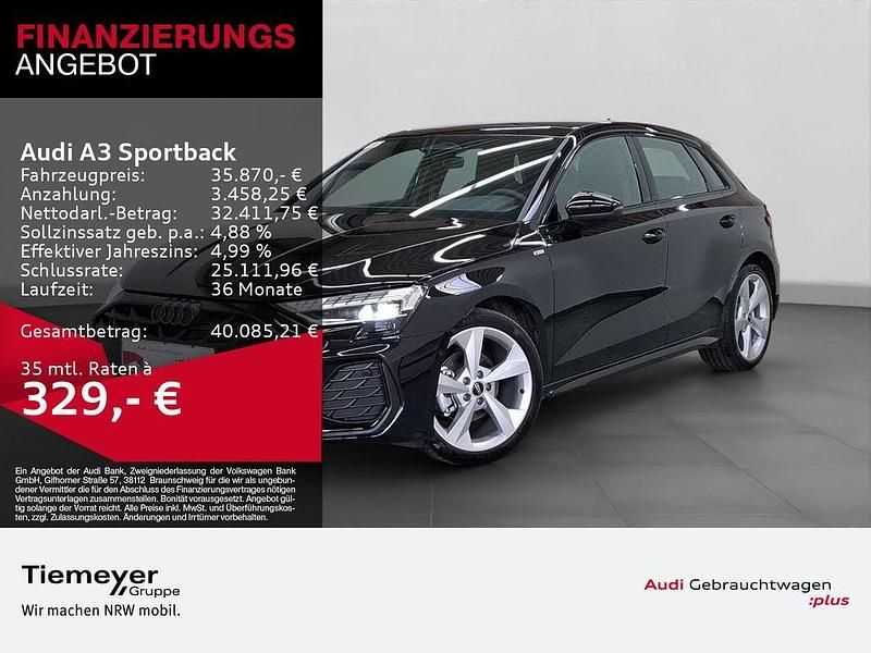 Gebraucht Audi A3 S-Line 150 PS (110 kW) 2025 Schwarz Limousine