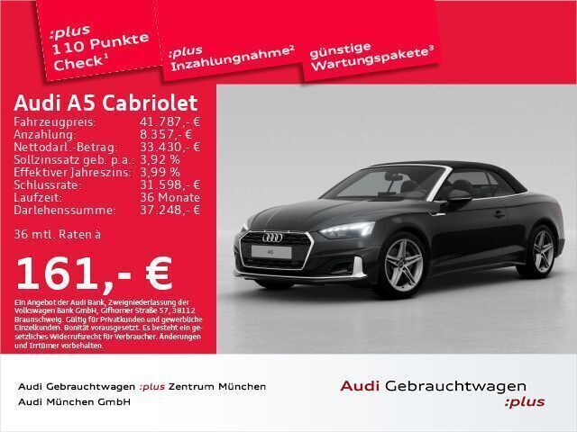 Gebraucht Audi A5 Cabriolet Advanced Plus 204 PS (150 kW) 2024 Mythosschwarz metallic Cabrio