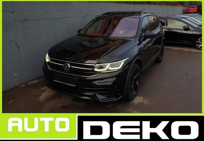 Schwarz Gebraucht 2022 VW Tiguan Allspace R-line SUV | 30.470 € (Etwas zu teuer) - Bild 1/4