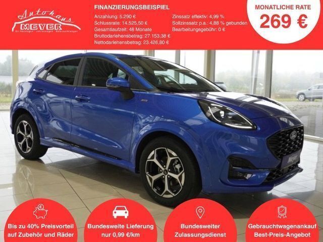 Desert island blau Neu 2024 Ford Puma ST-Line SUV | 26.410 € (Guter Preis) - Bild 1/4