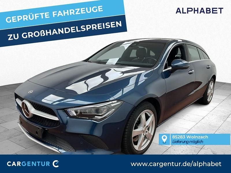 Denimblau (metallic) Gebraucht 2020 Mercedes CLA220 Progressive Limousine | 23.195 € (Superpreis) - Bild 1/2