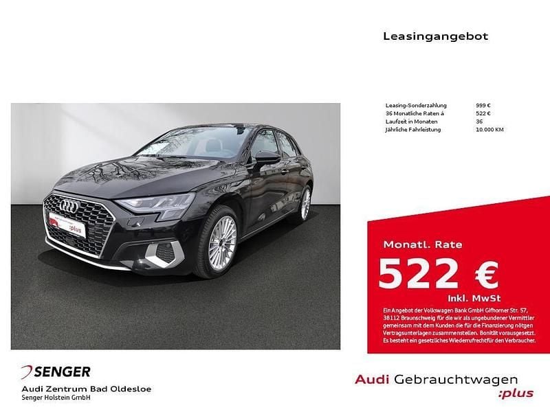 Gebraucht Audi A3 Sportback Ambiente 116 PS (85 kW) 2024 Schwarz Kleinwagen
