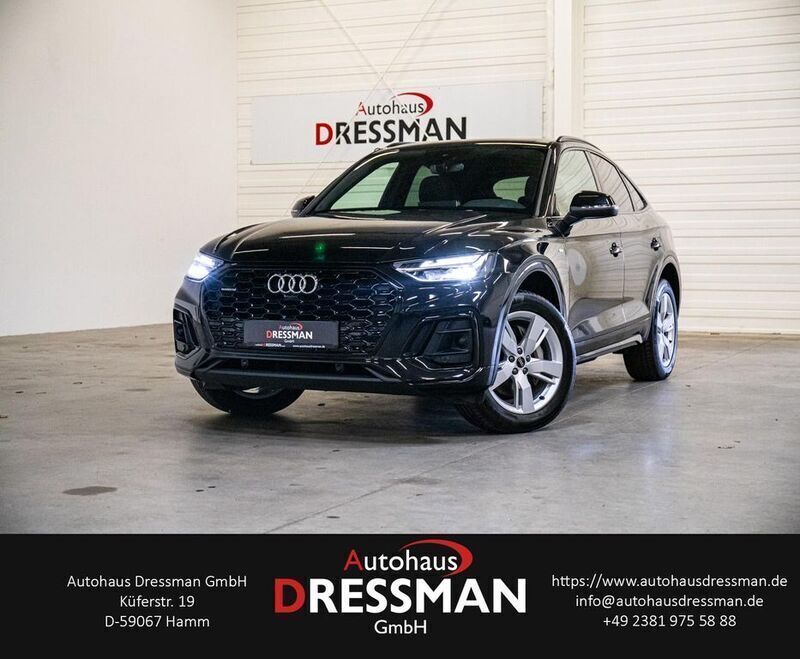 Mythosschwarz metallic Gebraucht 2021 Audi Q5 Sportback S-Line SUV | 44.740 € (Superpreis) - Bild 1/4