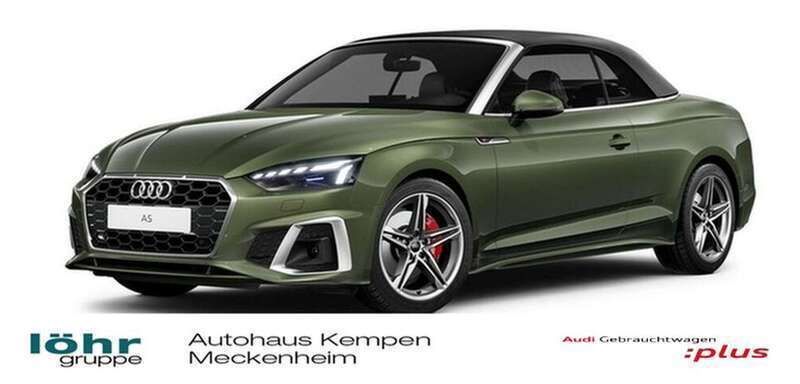 Distriktgrün metallic Gebraucht 2024 Audi A5 Cabriolet S-Line Cabrio | 55.590 € (Fairer Preis) - Bild 1/4