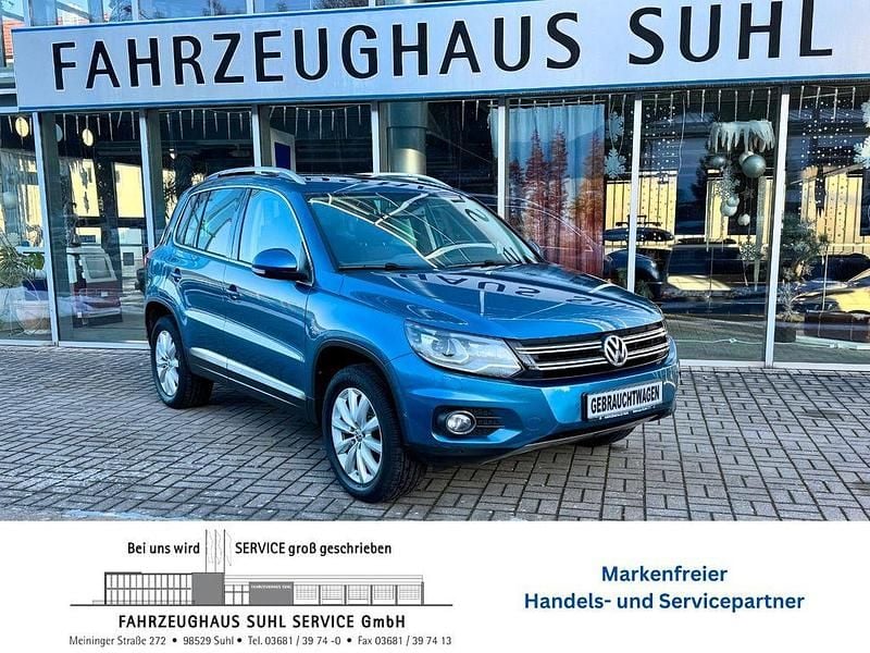Blau Gebraucht 2015 VW Tiguan Style SUV | 15.490 € (Fairer Preis) - Bild 1/4