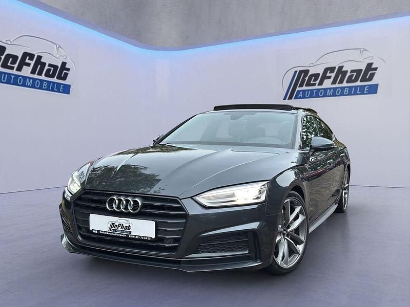 Grau Gebraucht 2018 Audi A5 Sportback S-Line Kleinwagen | 23.900 € (Fairer Preis) - Bild 1/4