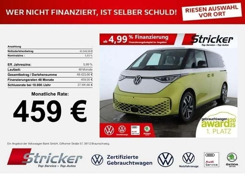 Gebraucht VW ID. Buzz Pro 150 kW (204 PS) 2022 Candyweiß/limonengelb metall Van / Kleinbus