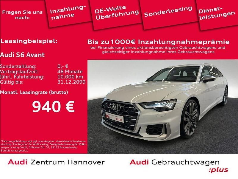 2y gletscherweiß metallic (metallic) Gebraucht 2024 Audi S6 Ambiente Kombi | 65.950 € (Fairer Preis) - Bild 1/4
