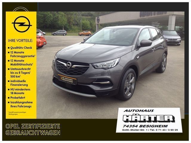 Grau (mondsteingrau) Gebraucht 2021 Opel Grandland X Elegance SUV | 22.800 € (Fairer Preis) - Bild 1/4