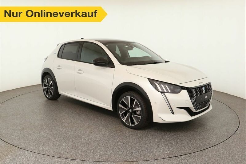 Weiß Gebraucht 2021 Peugeot e-208 GT Kleinwagen | 18.960 € (Fairer Preis) - Bild 1/4