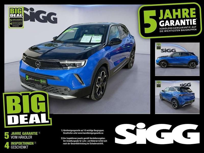Perl blau/voltaik blau Gebraucht 2022 Opel Mokka-e Ultimate SUV | 18.980 € (Fairer Preis) - Bild 1/4