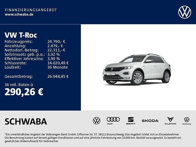 0q pure white Gebraucht 2022 VW T-Roc Sportline SUV | 24.790 € (Guter Preis) - Bild 1/4