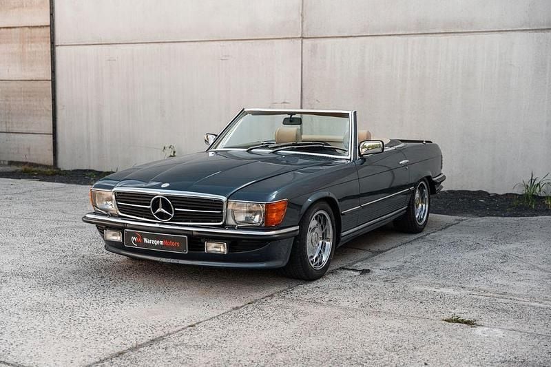Blau Gebraucht 1981 Mercedes SL500 Cabrio | 24.900 € - Bild 1/4