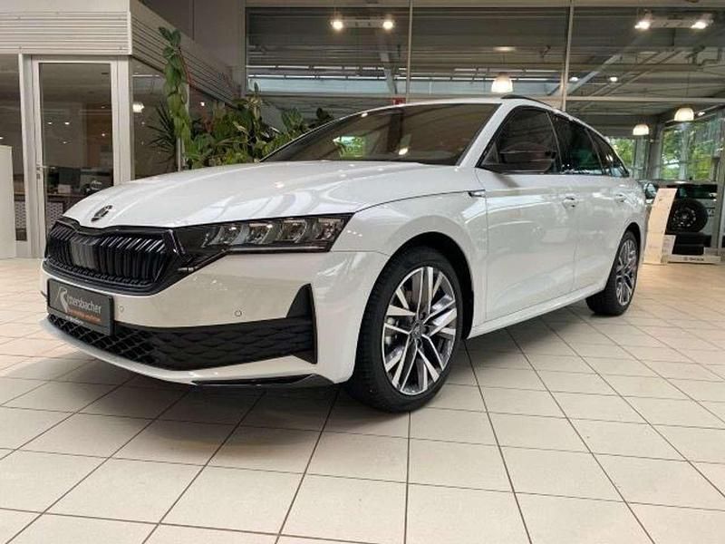 Neu Skoda Octavia SportLine 150 PS (110 kW) 2025 Weiß (moonweiss metallic) Kombi