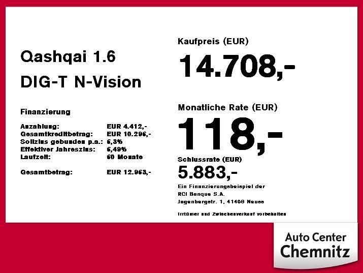 Rot Gebraucht 2017 Nissan Qashqai N-Vision SUV | 14.708 € (Fairer Preis) - Bild 1/1