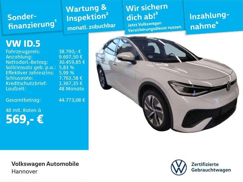 Weiß Gebraucht 2025 VW ID.5 Pro SUV | 38.790 € (Guter Preis) - Bild 1/3