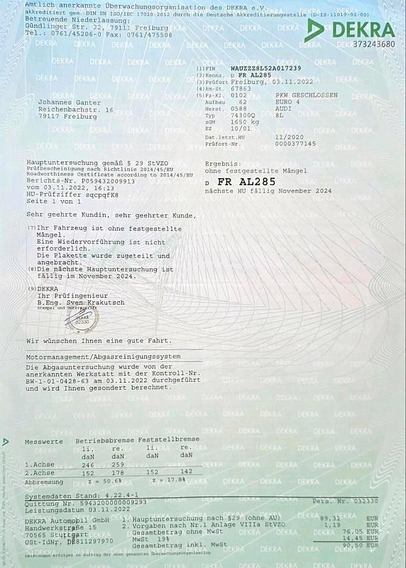 Gebraucht Audi A3 102 PS (75 kW) 2001 Silber Kleinwagen