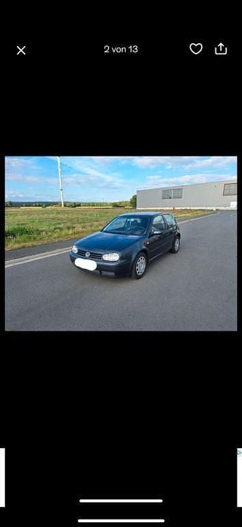Blau Gebraucht 2002 VW Golf Basis Limousine | 650 € (Guter Preis) - Bild 1/3