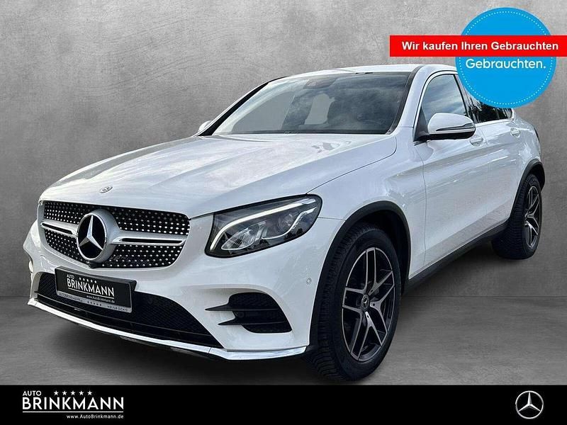 Weiß Gebraucht 2019 Mercedes GLC250 AMG line Coupé | 38.980 € (Etwas zu teuer) - Bild 1/4