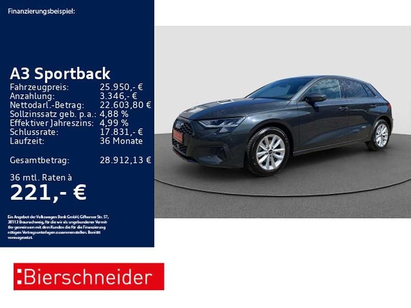 Manhattangrau metallic Gebraucht 2024 Audi A3 Basis Limousine | 25.950 € (Fairer Preis) - Bild 1/3