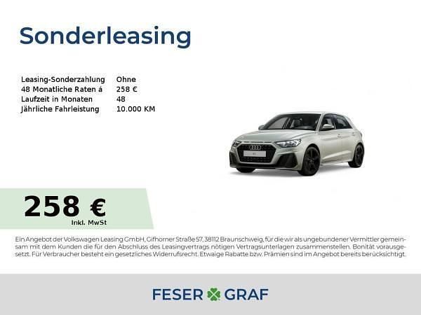 Silber (tausilber metallic) Neu 2025 Audi A1 Sportback S-Line Kleinwagen | 23.846 € (Superpreis) - Bild 1/4