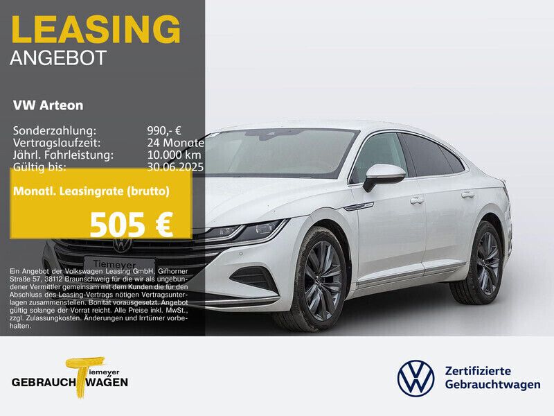 Weiß Gebraucht 2021 VW Arteon Elegance Limousine | 28.690 € (Fairer Preis) - Bild 1/4