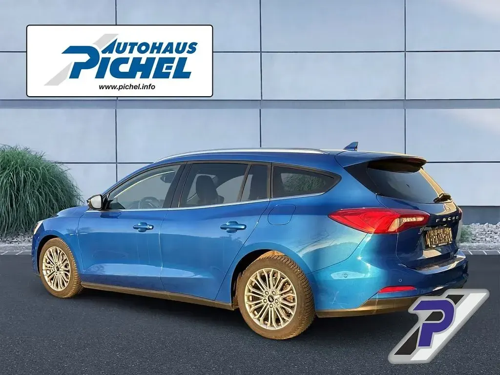 Brugt Ford Focus Titanium 125 HK (91 kW) 2018 Blå Stationcar
